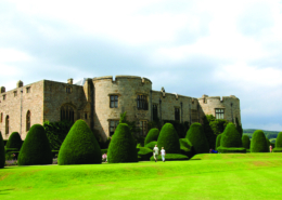 Chirk Castle close to the Llangollen Canal in Wales