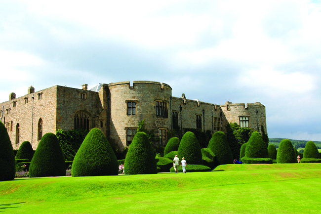 Chirk Castle close to the Llangollen Canal in Wales
