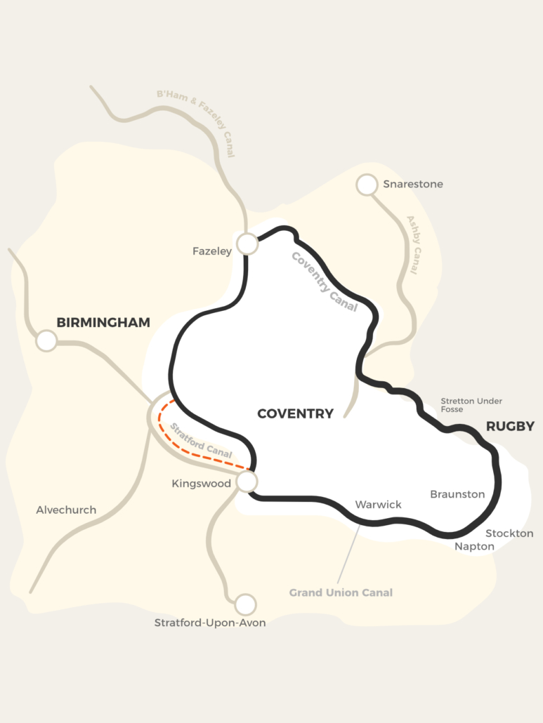 Warwickshire Ring Canal Map