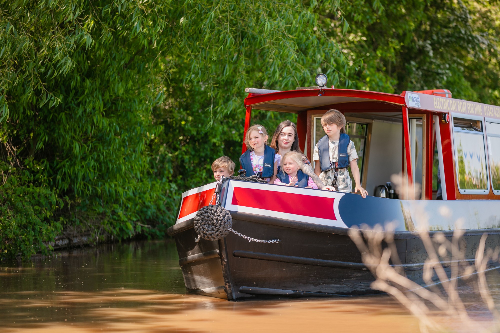 Enjoy a family day out boating on the canals